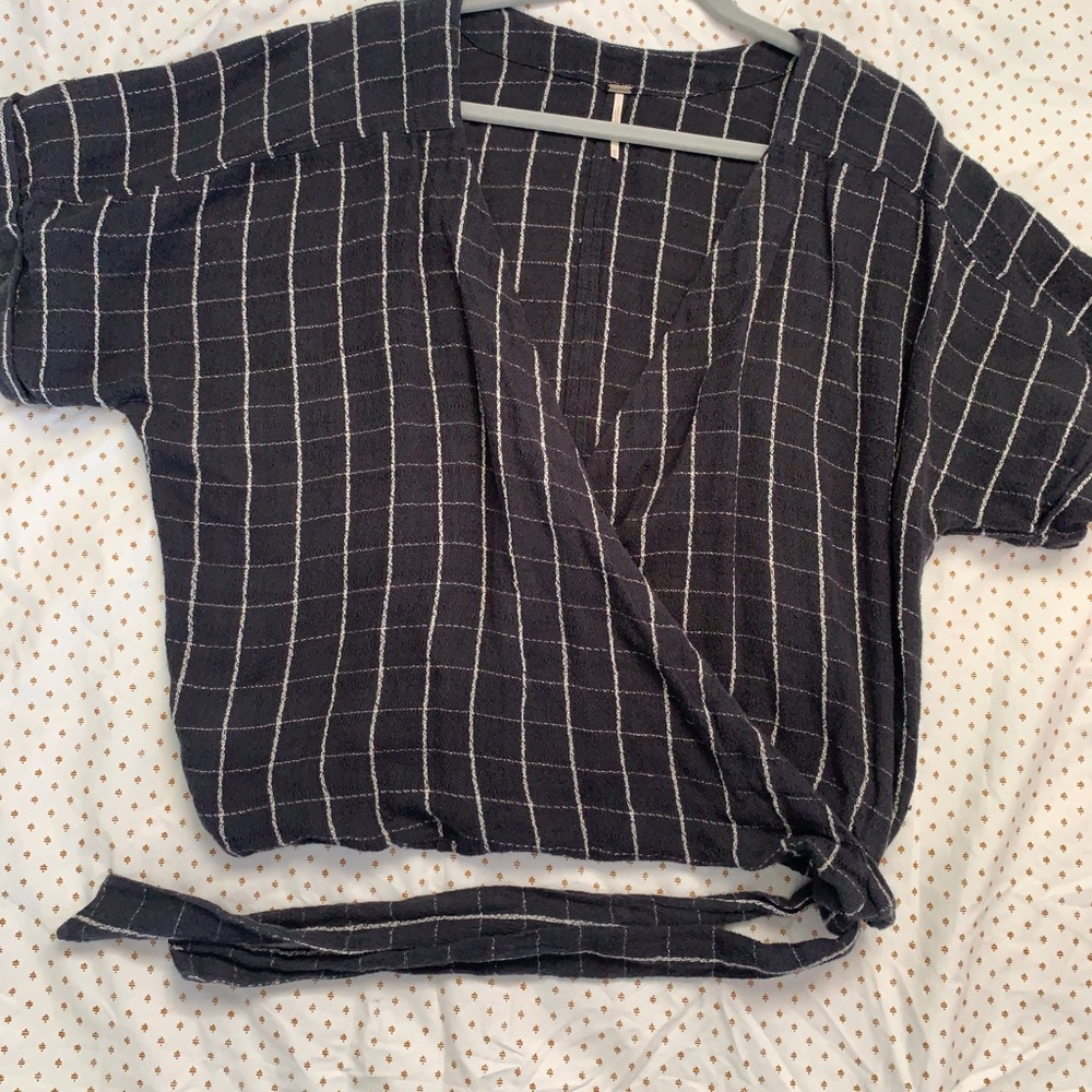 Free people geometric wrap top